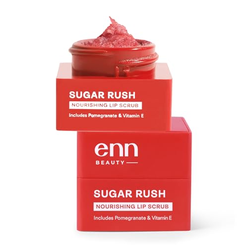 ENN Sugar Rush Nourishing Lip Scrub | Removes Dead Skin Cells | Beeswax | Lightens Dark Lips | Exfoliator | Raw Sugar | Natural | For Men & Women | 6gm - Image 1