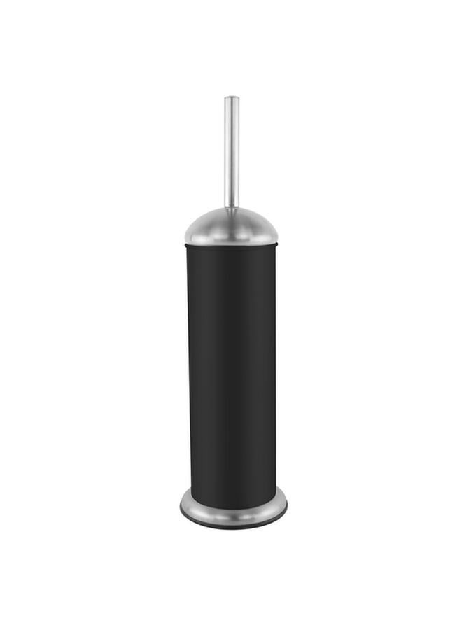 High-Quality Round Toilet Brush Matte Black And Silver