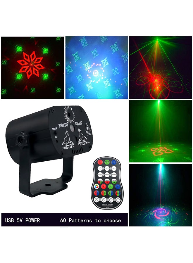 Halamodo DJ Disco Stage Party Lights, LED Sound Activated Laser Light,RGB Flash Strobe Projector with Remote Control,Decorations of Karaoke Pub KTV Bar - Image 2
