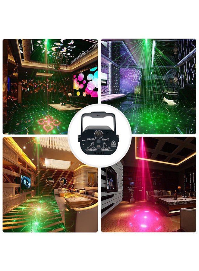 Halamodo DJ Disco Stage Party Lights, LED Sound Activated Laser Light,RGB Flash Strobe Projector with Remote Control,Decorations of Karaoke Pub KTV Bar - Image 4