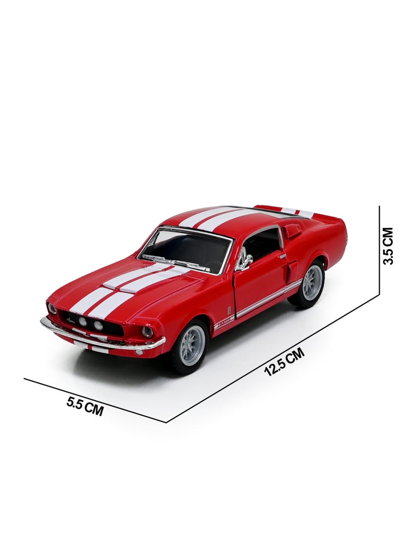 Kinsmart سيارة شيلبي GT-500 موديل 1967 مصنوعة من المعدن المصبوب ومزودة بأبواب قابلة للفتح والسحب للخلف - Image 3