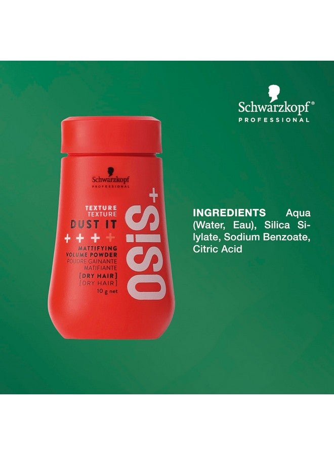 OSiS+ Dust It - Mattifying Volume Powder - long-lasting Hold, Strong Control and Separation - Matte Effect Texturizer Product for Wild Hair Styling and Volumizing, 0.35 oz - Image 4