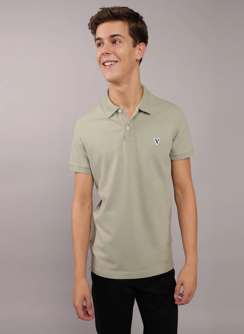امريكان ايجل Logo Slim Flex Polo Shirt