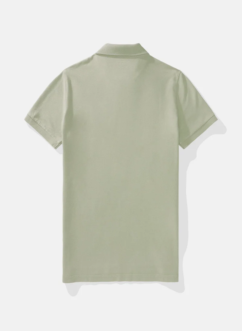 امريكان ايجل Logo Slim Flex Polo Shirt