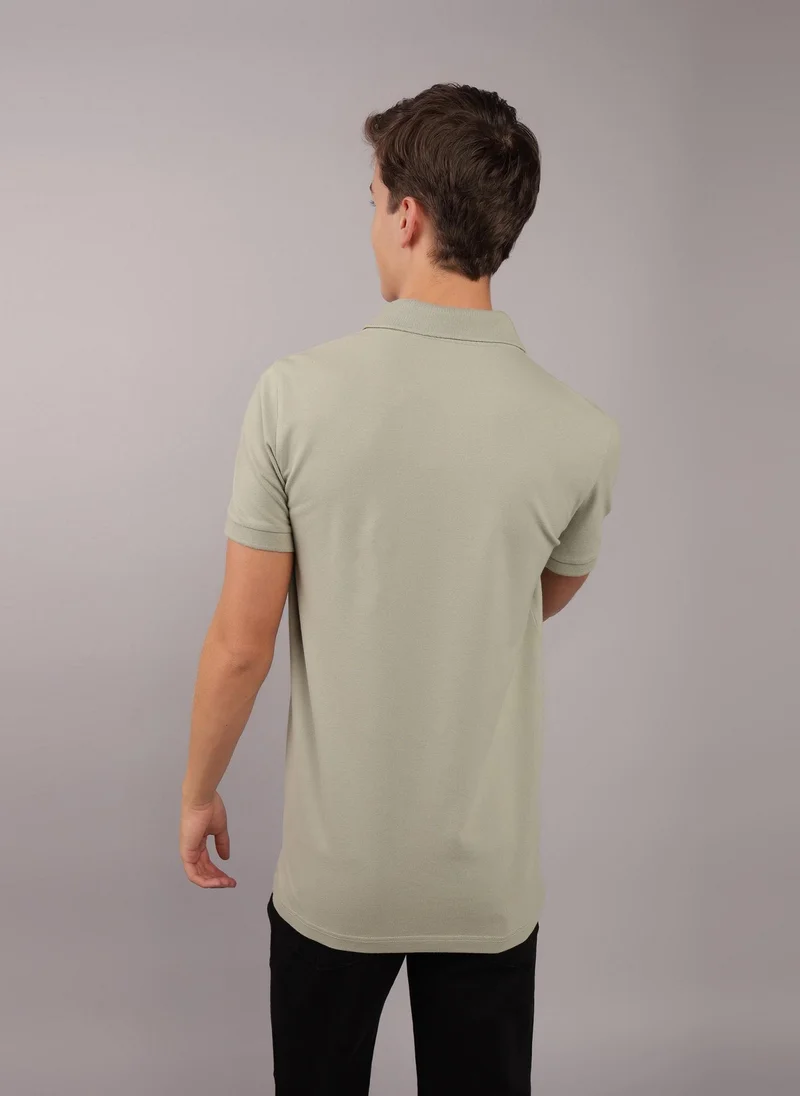 امريكان ايجل Logo Slim Flex Polo Shirt