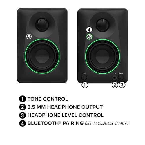 Mackie CR3.5 3.5" Creative Reference Powered Studio Monitors with Tone Knob and Location Switch — Active Speakers for Music Production, Desktop Computer, Gaming, HiFi Listening - Image 5