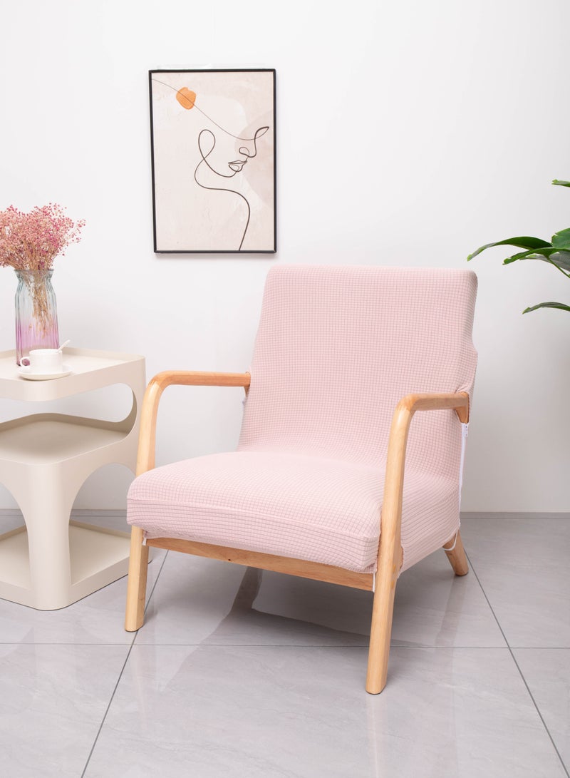 Waterproof Armchair Slipcover Elastic Modern Chair Cover Wood Arm Chair Cover Protector Seat Cover Home Decor Living Room Chair Covers(Covers only, no chair included. Mind the size!) - Image 2