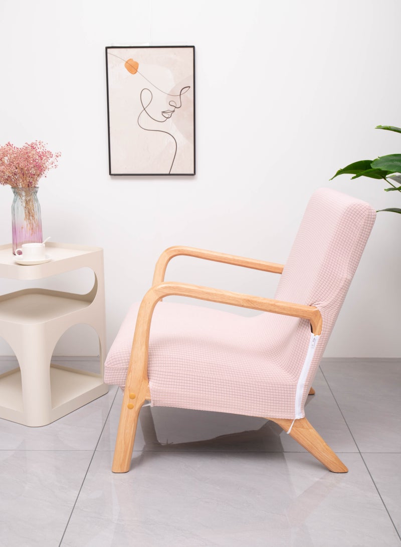 Waterproof Armchair Slipcover Elastic Modern Chair Cover Wood Arm Chair Cover Protector Seat Cover Home Decor Living Room Chair Covers(Covers only, no chair included. Mind the size!) - Image 3