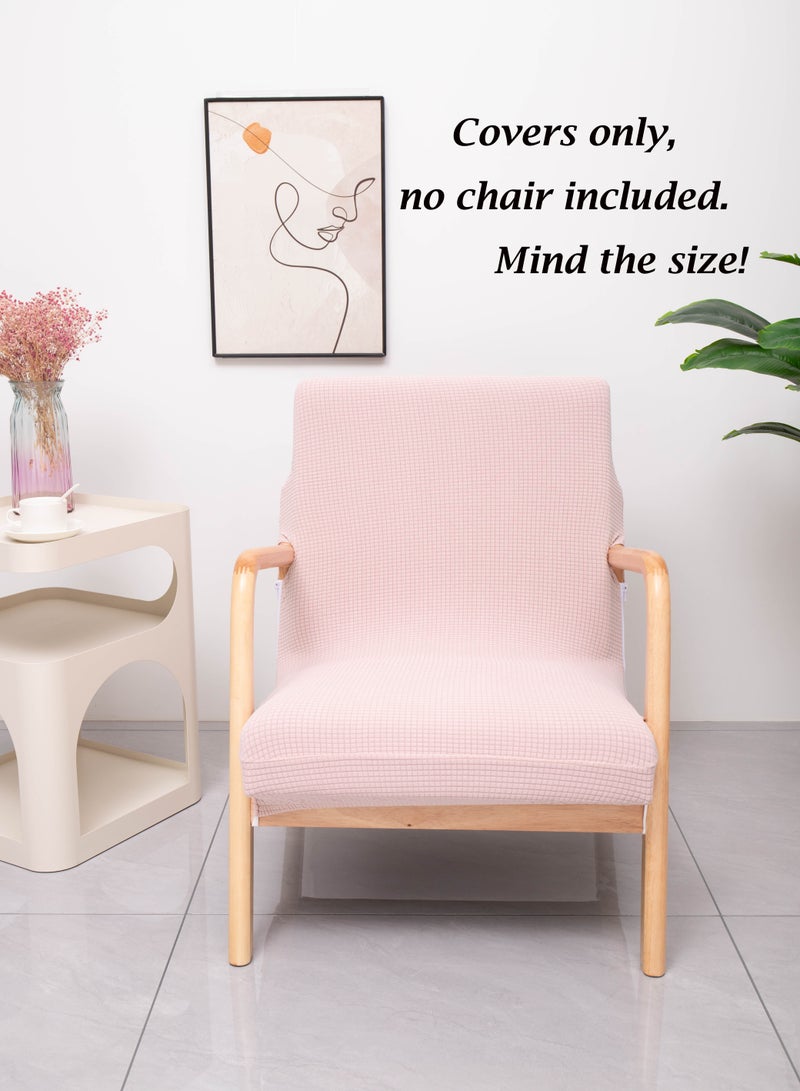 Waterproof Armchair Slipcover Elastic Modern Chair Cover Wood Arm Chair Cover Protector Seat Cover Home Decor Living Room Chair Covers(Covers only, no chair included. Mind the size!) - Image 1