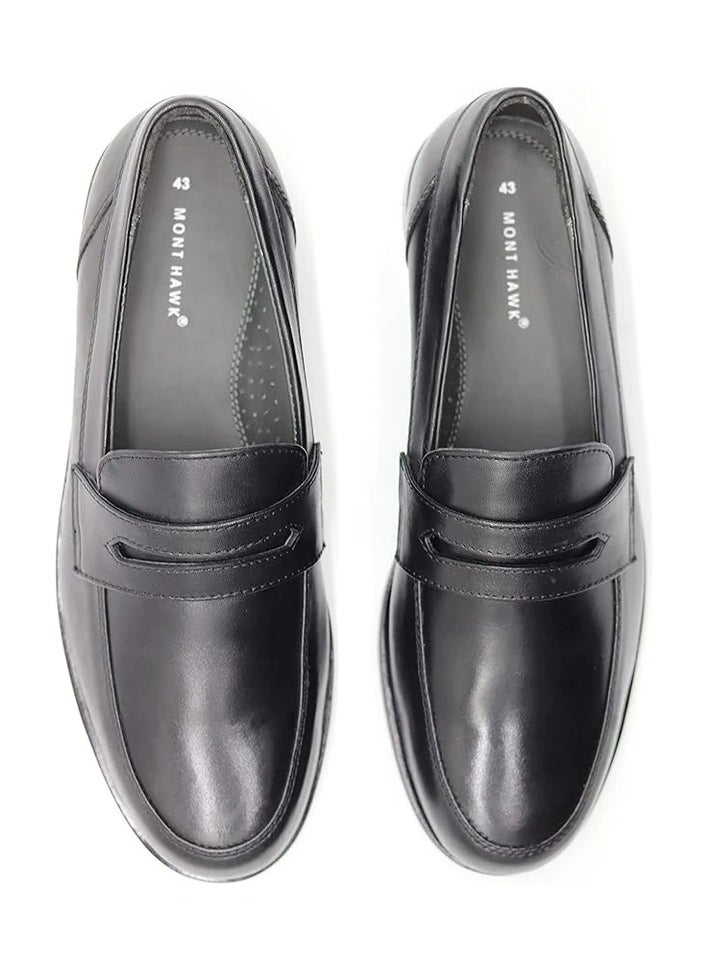 Mont Hawk - Men's Penny Lasted Genuine Leather Shoes - Image 1