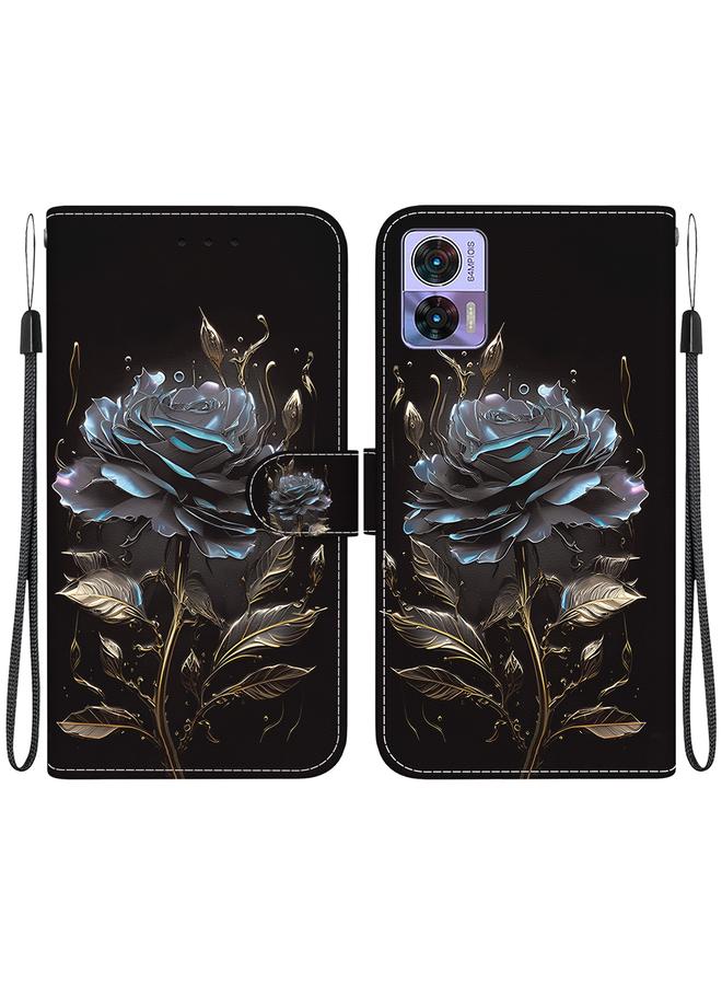 S-TOP Case For Motorola Edge 30 Neo / 30 Lite Crystal Texture Colored Drawing Leather Phone Case - Image 1