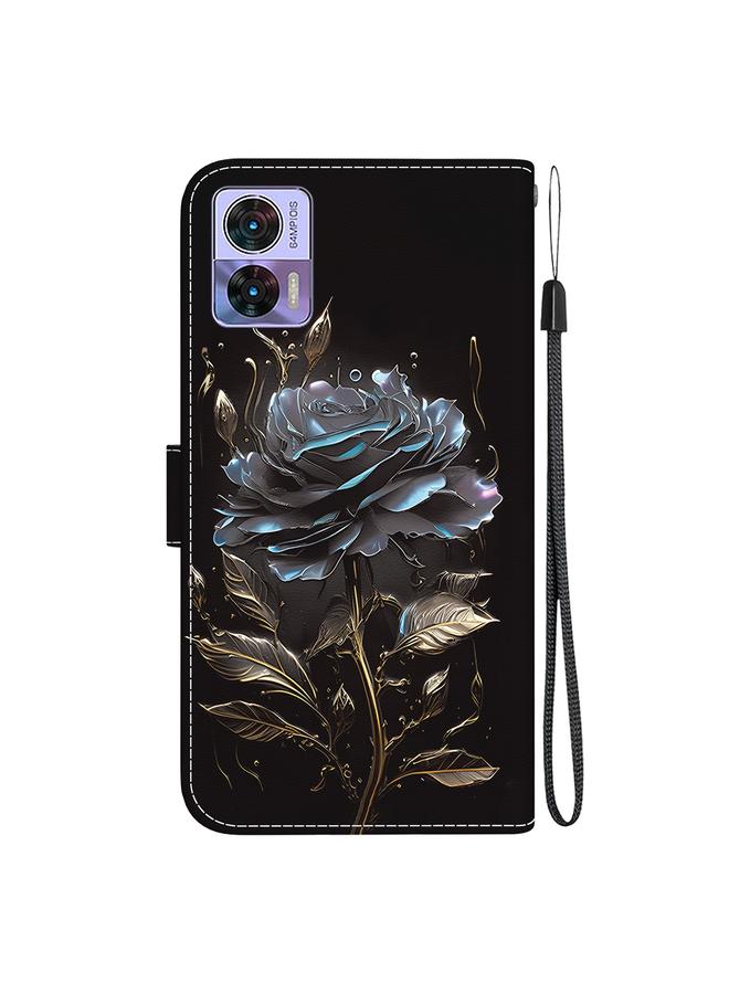 S-TOP Case For Motorola Edge 30 Neo / 30 Lite Crystal Texture Colored Drawing Leather Phone Case - Image 3