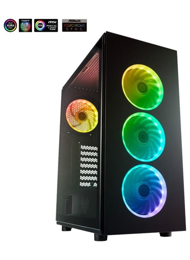 AYGRO FSP SMALL KING GAMING PC - INTEL CORE I7 14700K,RTX 4060 8GB ,M/B B760M ARGB DDR4,32GB RGB RAM,1TB M.2, AIO 240MM LIQUID COOLER,WINDOSWS 11  - Image 1