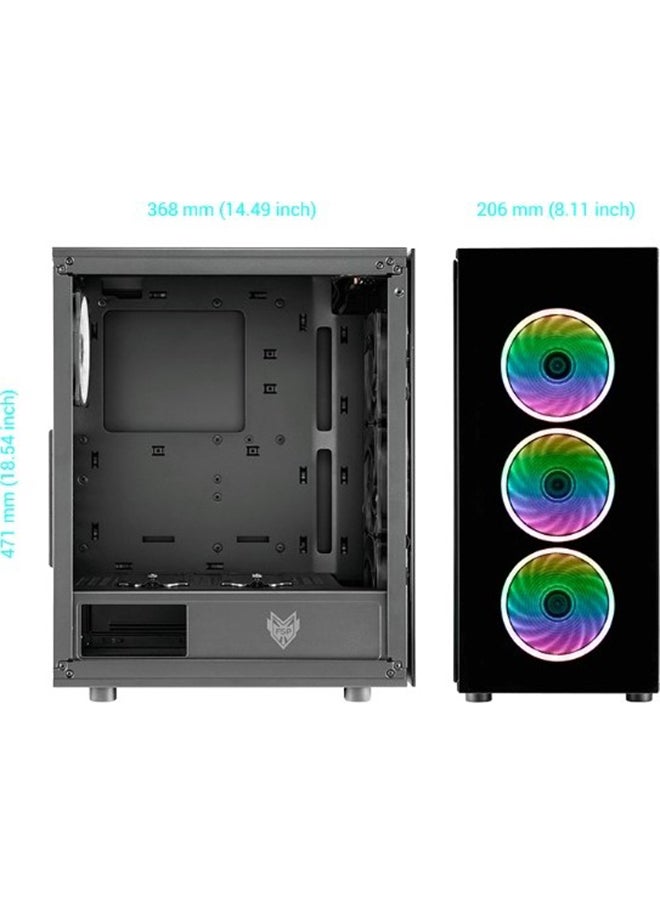 AYGRO FSP SMALL KING GAMING PC - INTEL CORE I7 14700K,RTX 4060 8GB ,M/B B760M ARGB DDR4,32GB RGB RAM,1TB M.2, AIO 240MM LIQUID COOLER,WINDOSWS 11  - Image 2