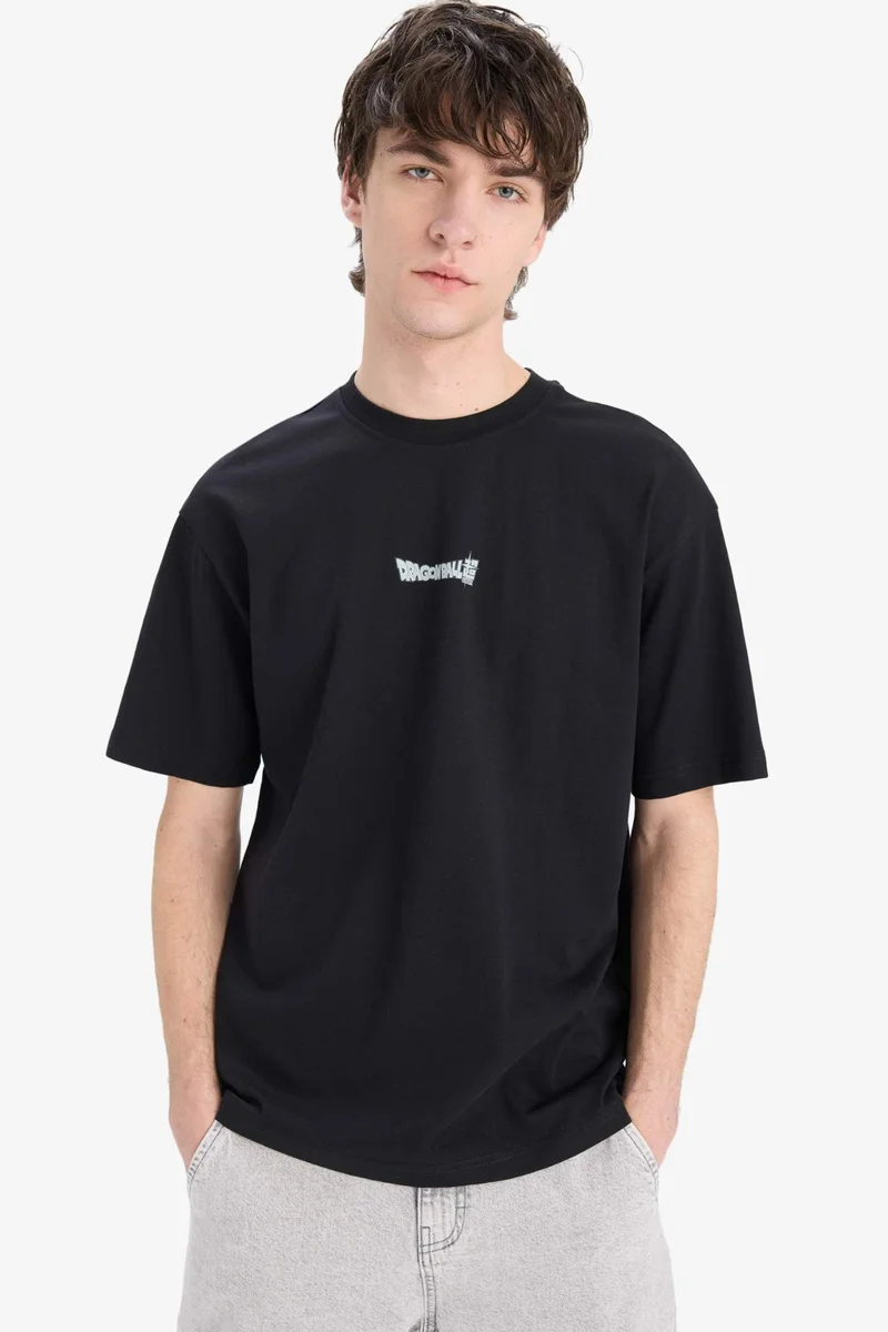 DeFacto Dragon Ball Boxy Fit Crew Neck Printed Short Sleeve T-Shirt