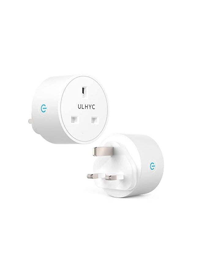 ULHYC Pcs Smart WiFi Plug,16A Outlet Socket with Electricity Statistics Remote Control & Voice Control, Compatible with Alexa and Google Home  - Image 2