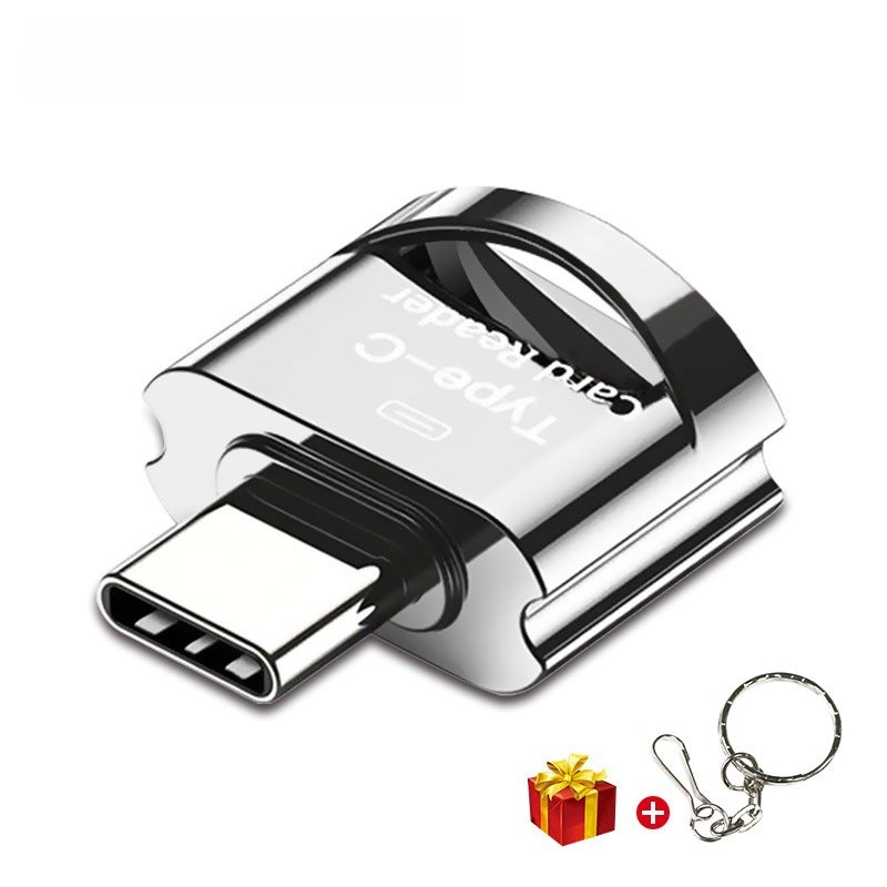 Factory goods foreign trade for Type-C mobile phone memory card 128gtf card 32g cross-border new high-speed in stock C10 silver gray 