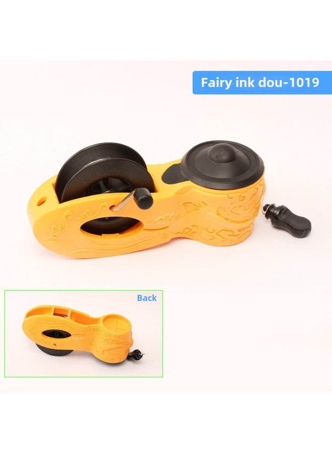 High Quality Woodworking Ink Bucket Hand Wheel Mini Semi-automatic Manual Hand Roll Woodworking Scriber With Scribing Pen-Model:Fairy Ink Dou-1019 (144 Pcs/item)  - Image 1