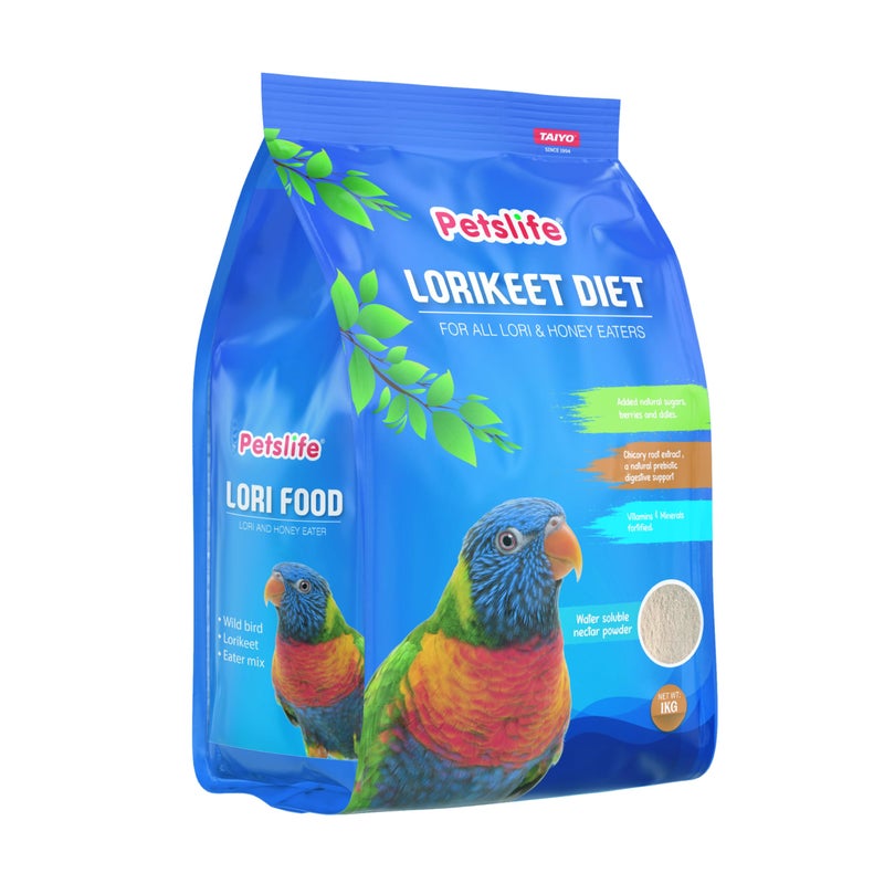 Petslife طعام طيور لوري من بيتسلايف 30-4352 (1 كجم، متعدد الألوان)، لجميع مراحل الحياة - Image 4