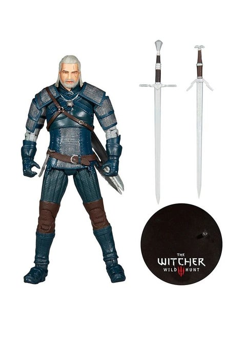 The Witcher Wild Hunt III 7 Inch Action Figure Wave 3 - Geralt Of Rivia (Viper Armor Teal)