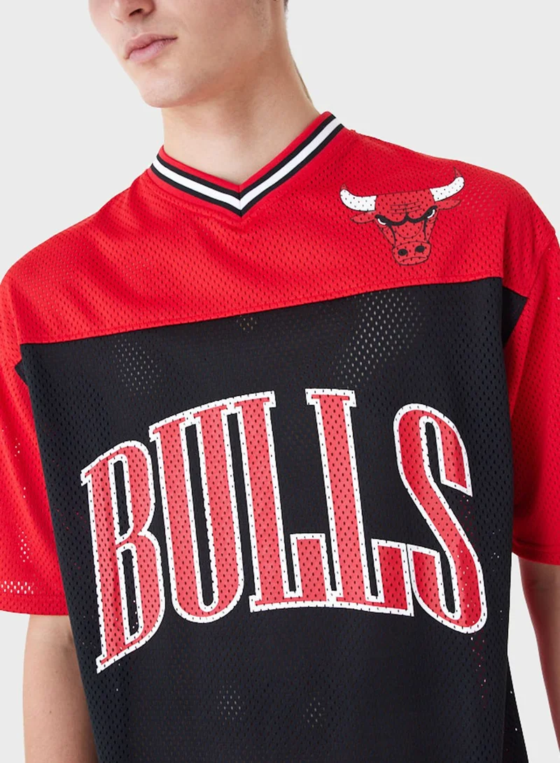 NEW ERA Chicago Bulls Graphic Mesh Oversized T-Shirt