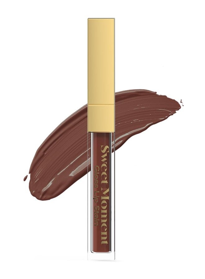 Sistar Sweet Moments Gloss Lip Stain Long-Lasting Glossy Finish Vivid High Pigment Colors Smooth and Sweet 1.5 mL / 0.05 fl. oz. (Chocolate) - Image 1