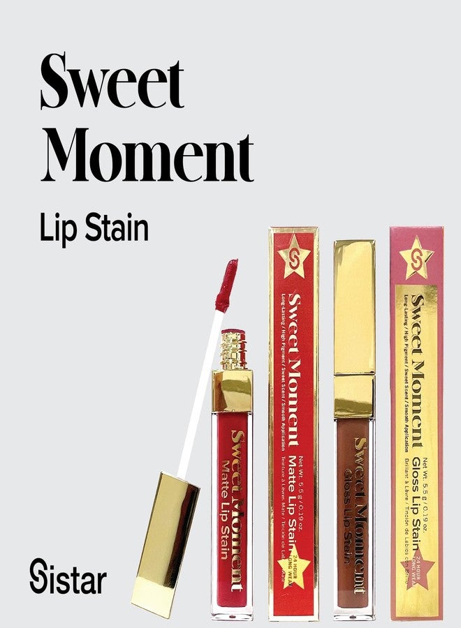 Sistar Sweet Moments Gloss Lip Stain Long-Lasting Glossy Finish Vivid High Pigment Colors Smooth and Sweet 1.5 mL / 0.05 fl. oz. (Chocolate) - Image 2
