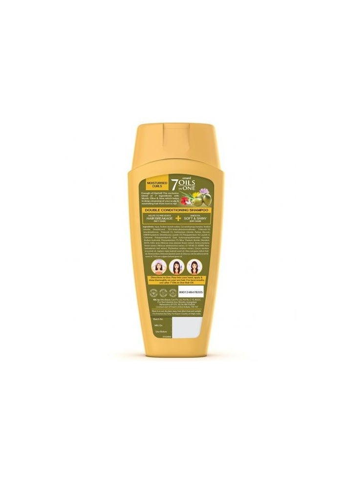 emami - 7 Oil In One Double Conditioning Shampoo Mystic Olive 200ml - Image 1