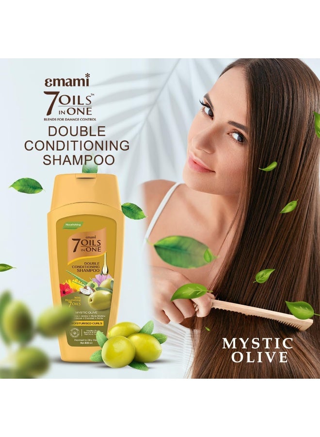 emami 7 Oil In One Double Conditioning Shampoo Mystic Olive 200ml - Image 3