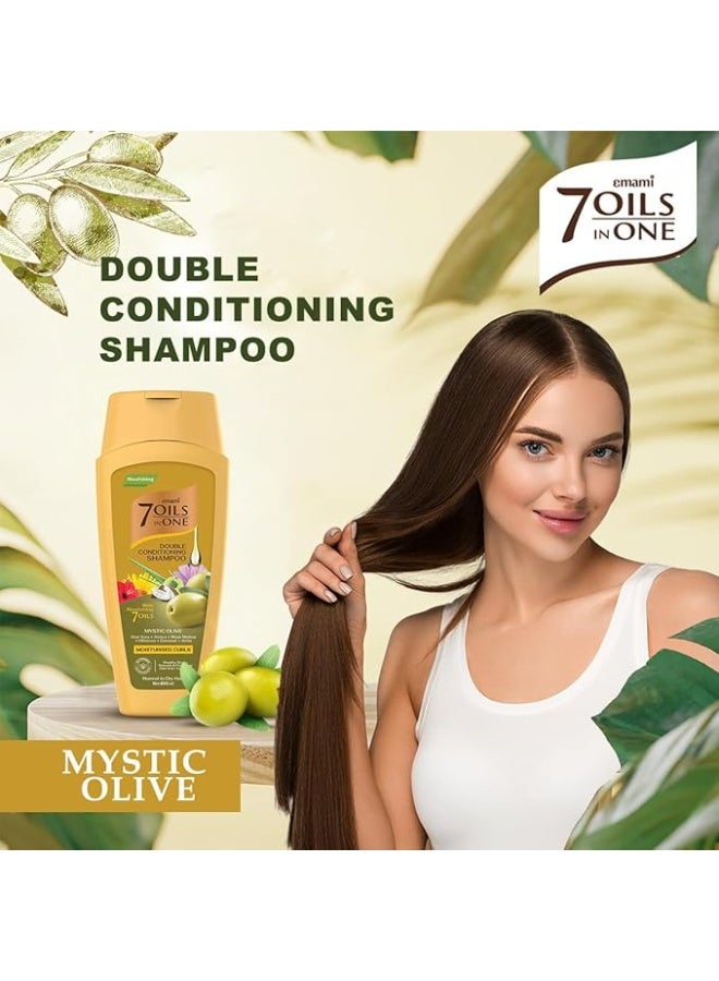 emami 7 Oil In One Double Conditioning Shampoo Mystic Olive 200ml - Image 2