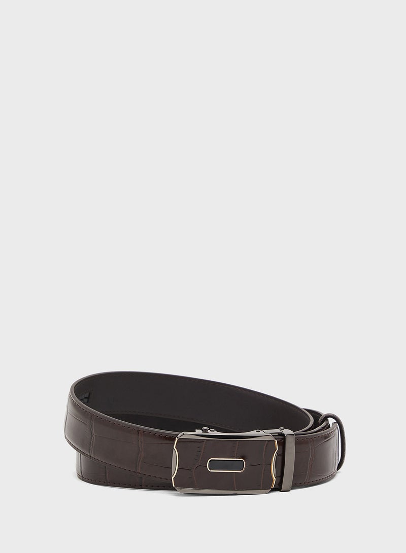 Robert Wood Genuine Leather Resizable Casual Belt - Image 1