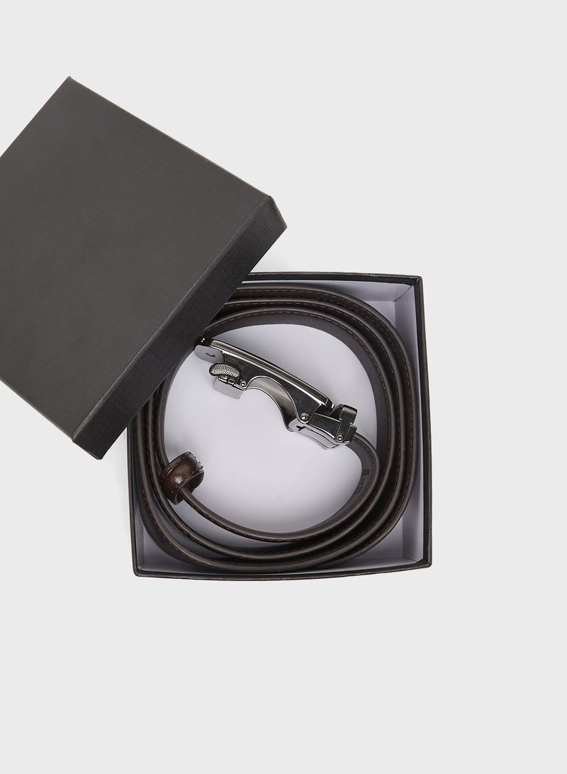 Robert Wood Genuine Leather Resizable Casual Belt - Image 3