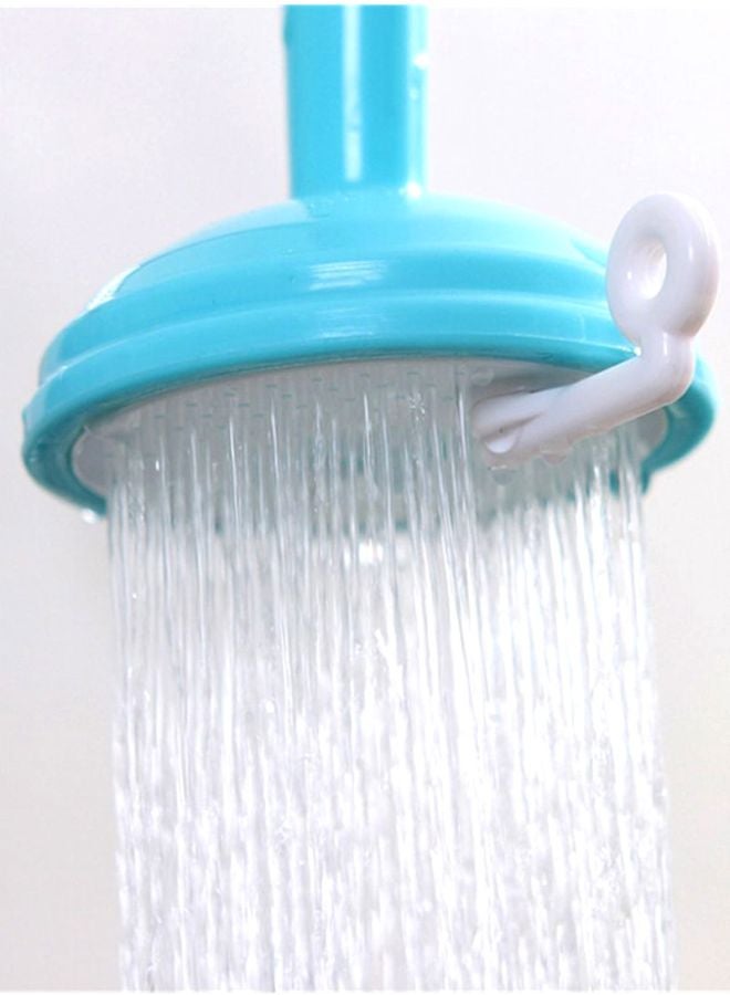 NIBEMINENT Splash-Proof Faucet Shower Filter Blue/White 10x6.5x6.5cm - Image 2