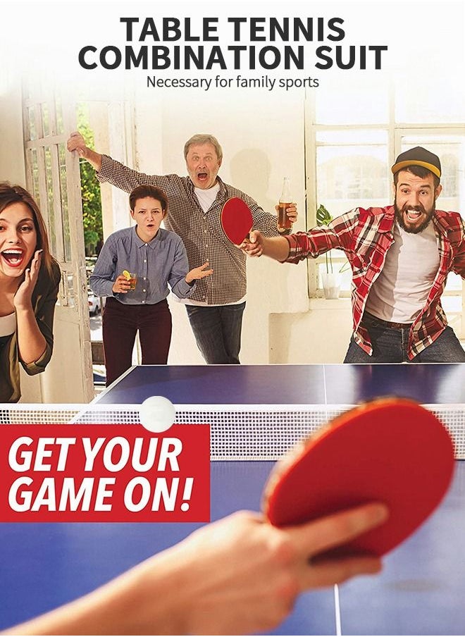 GROIC - Ping Pong Paddles Table Tennis Paddle,Professional Table Tennis Racket,Composite Rubber Ping Pong Paddle Set with Table Tennis Racket Bag and 2 Rackets - Image 1