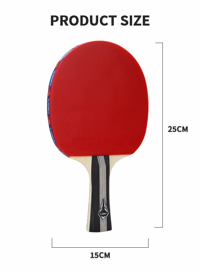 GROIC - Ping Pong Paddles Table Tennis Paddle,Professional Table Tennis Racket,Composite Rubber Ping Pong Paddle Set with Table Tennis Racket Bag and 2 Rackets - Image 1