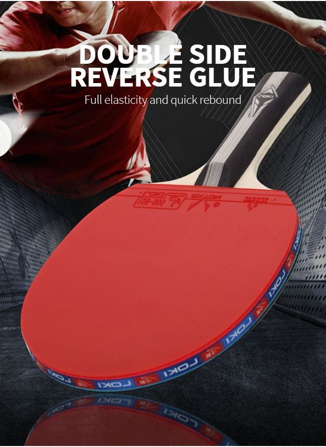 GROIC - Ping Pong Paddles Table Tennis Paddle,Professional Table Tennis Racket,Composite Rubber Ping Pong Paddle Set with Table Tennis Racket Bag and 2 Rackets - Image 1