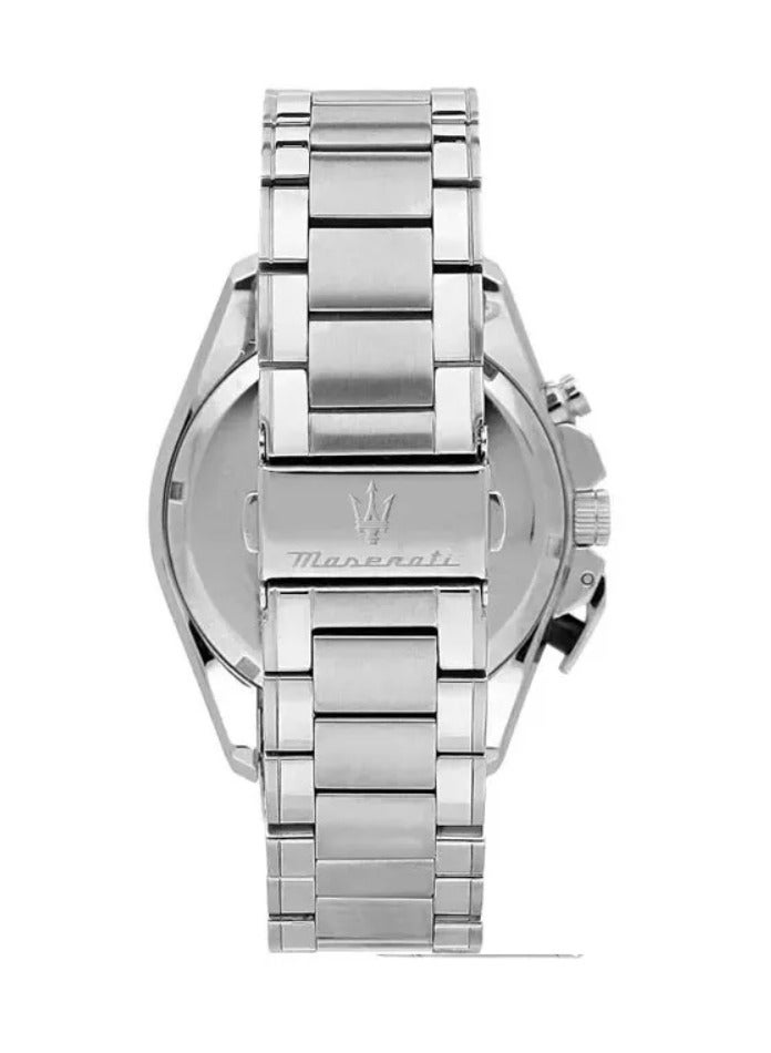 Maserati Maserati Traguardo Quartz Chronograph Silver Dial Steel Bracelet Men’s Watch R8873612059 - Image 4
