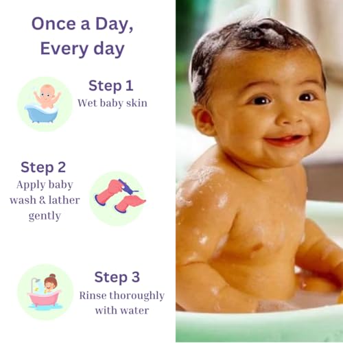 Mamansh Natural Baby Body Wash | Gentle Cleaning, Hydrate, Nourish & Moisturize All Day Long With Coconut | 0-5 Years (200 ml) - Image 4