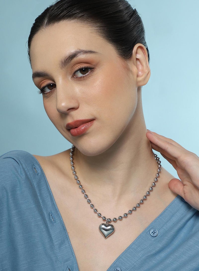 SOHI Women's The Puffer-Cuoer Pendant Necklace - Image 3