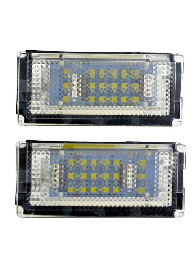 إسكدنيا طقم مصابيح LED بديلة للوحة ترخيص السيارة مكون من قطعتين مناسبة لسيارة بي إم دبليو E46 - Image 3