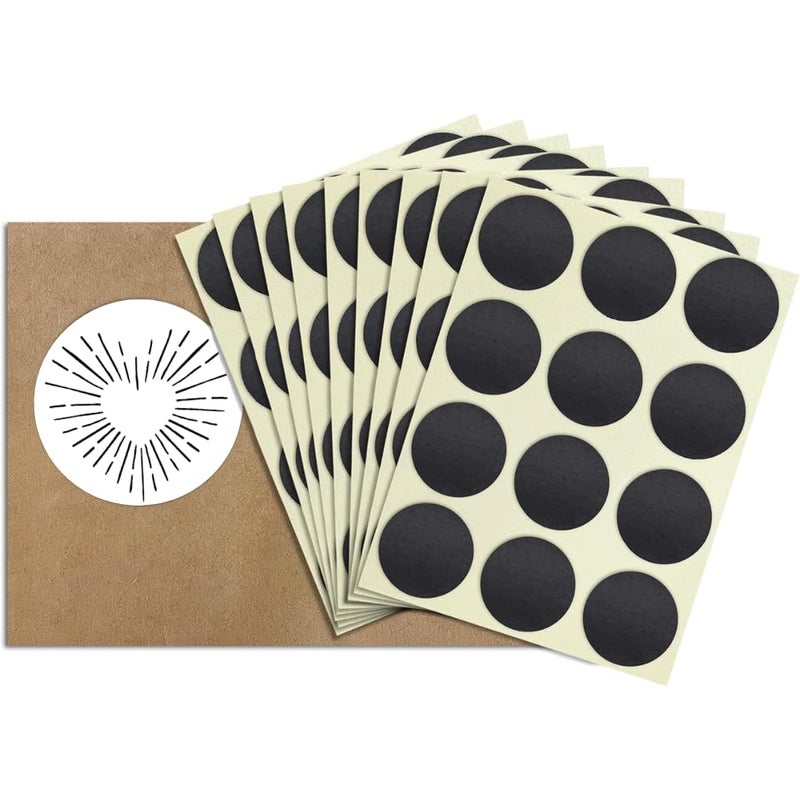 Thankful Greetings 75 Circle Match Striker Stickers  100 Pieces  Charcoal Match Strike Paper with Adhesive PreCut in Circles for Easy Match Lighting  Also Available in BumbleDotted Pattern or Brown  Many Sizes 