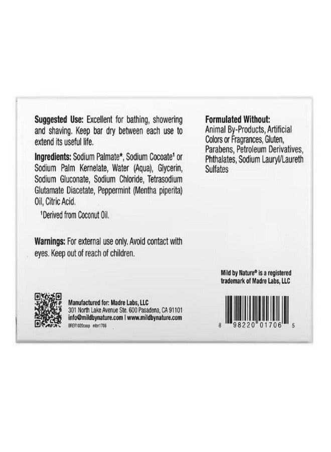 mild by Nature Castile Bar Soap Peppermint 5 oz 141 g - Image 2