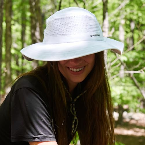 MISSION Bronze Green Cooling UPF Boonie Hat - Unisex Sun Hat for Hiking, Beach & Fishing - Sweat & Water Activated Technology - Image 5