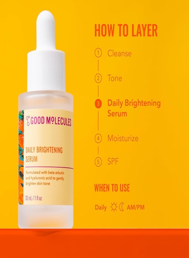 Good Molecules Daily Brightening Serum Pack 2 – 1 fl oz / 30 ml Each | Lightweight Brightening Serum with Beta Arbutin 3% & Hyaluronic Acid for Even-Looking Skin - Image 5