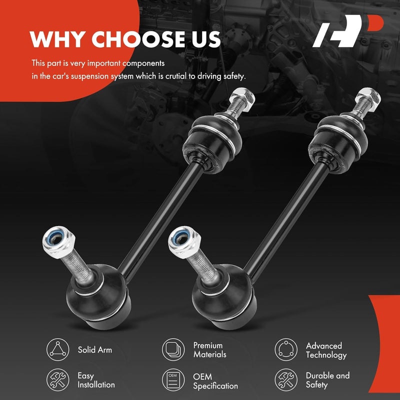 A-Premium 2 x Front Sway Bar Links Stabilizer Bar Links, Compatible with Ford Crown Victoria 1995-1997, Lincoln Town Car 1995-1997, Mercury Grand Marquis 1995-1997 - Image 5