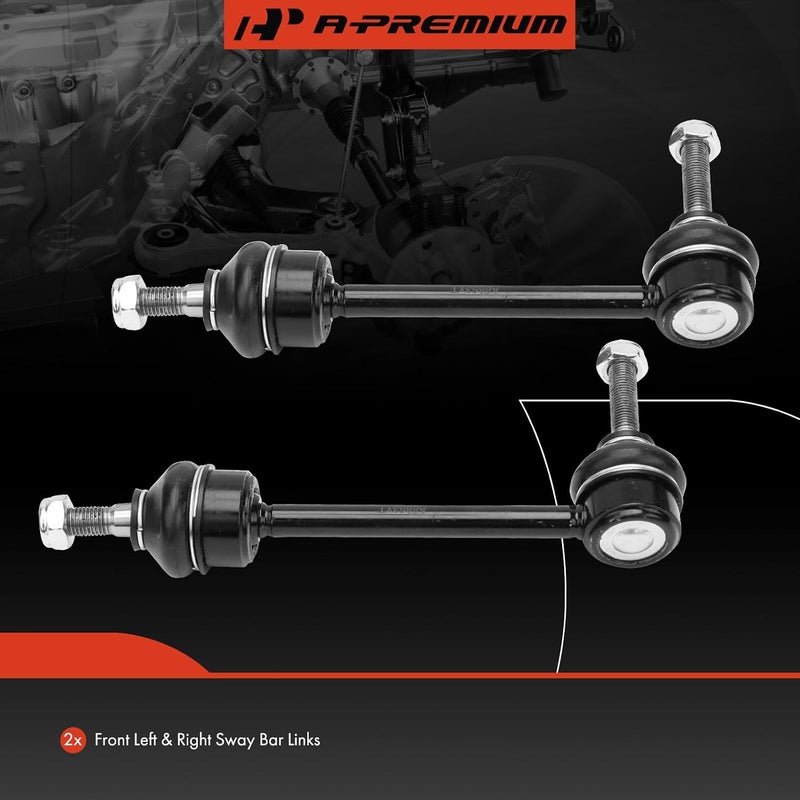 A-Premium 2 x Front Sway Bar Links Stabilizer Bar Links, Compatible with Ford Crown Victoria 1995-1997, Lincoln Town Car 1995-1997, Mercury Grand Marquis 1995-1997 - Image 2