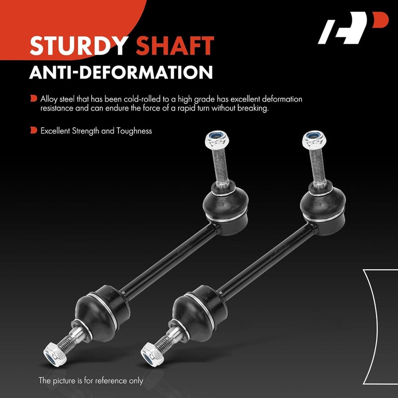 A-Premium 2 x Front Sway Bar Links Stabilizer Bar Links, Compatible with Ford Crown Victoria 1995-1997, Lincoln Town Car 1995-1997, Mercury Grand Marquis 1995-1997 - Image 3