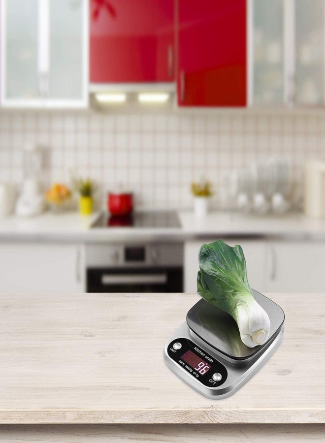 himaly Digital Kitchen Scale 22lb 10KG/1g Multifunction Electronic Food Scale for Baking Cooking Meals with Stainless Steel Platform, High Accuracy Pocket Scale with LCD Display & Tare Function - Image 4