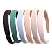 Cuizhiyu Solid Simple Headbands for Women 0.7inch Plain Soft Cloth Head Band No Slip Fashion Girls Pink Hair Bands Cute Hair Hoops hair Accessories Pack of 6â€¦ - Image 2