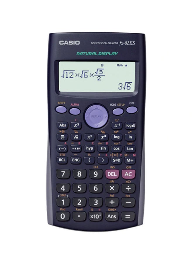 NIBEMINENT Dot Matrix Display Scientific Calculator Black/Grey 
